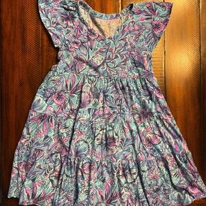Lilly Pulitzer Kids Dress in Blue and Pink Floral